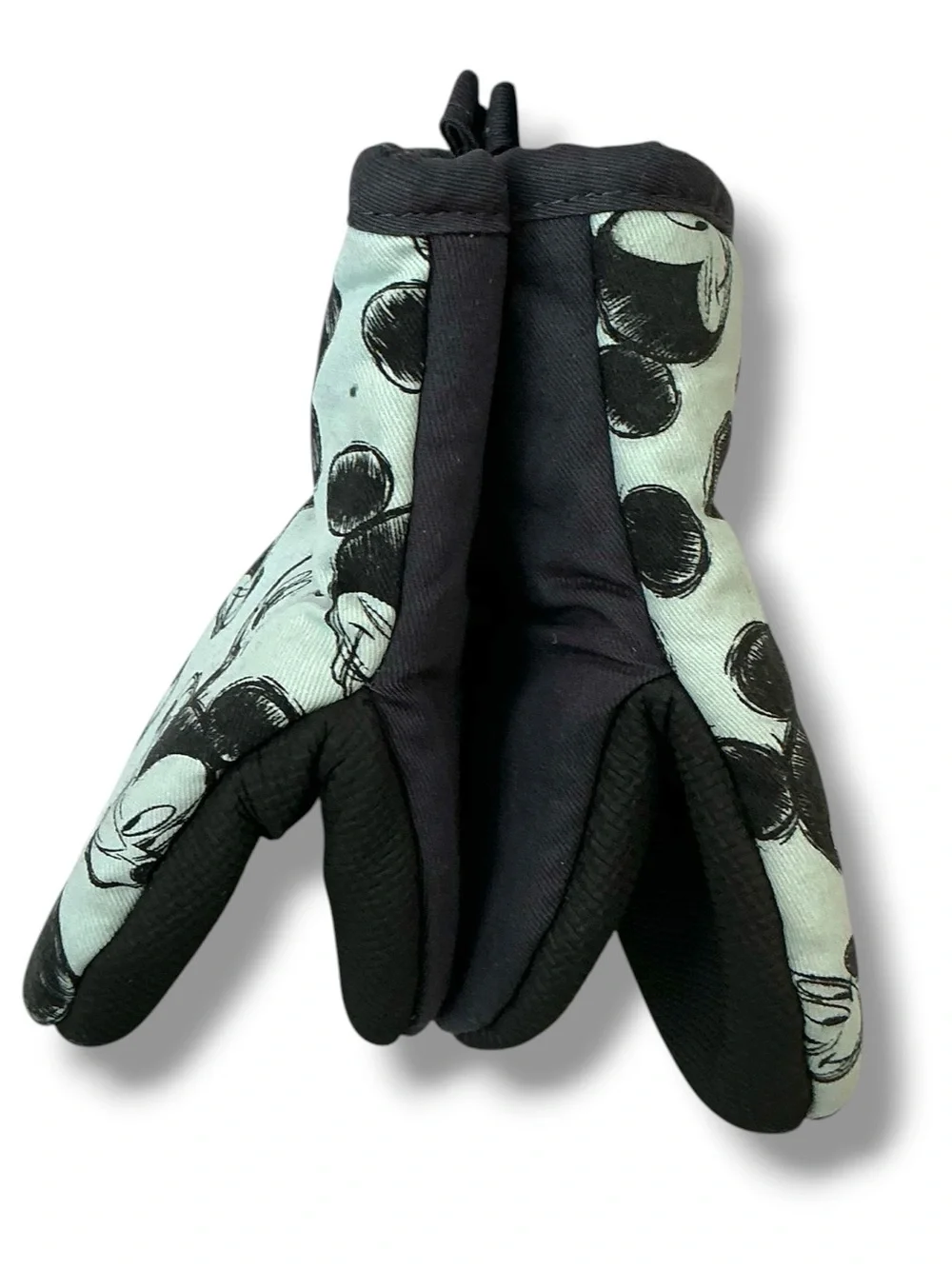 Disney Mickey Mouse Sketch Oven Mini Mitt 2 piece Set Green Black NEW